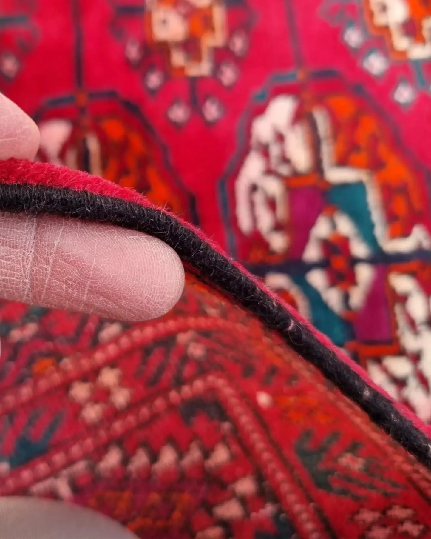 5" x 7" Persian Style Vintage Hand-Knotted Wool Turkoman Rug Rare Oriental Carpet