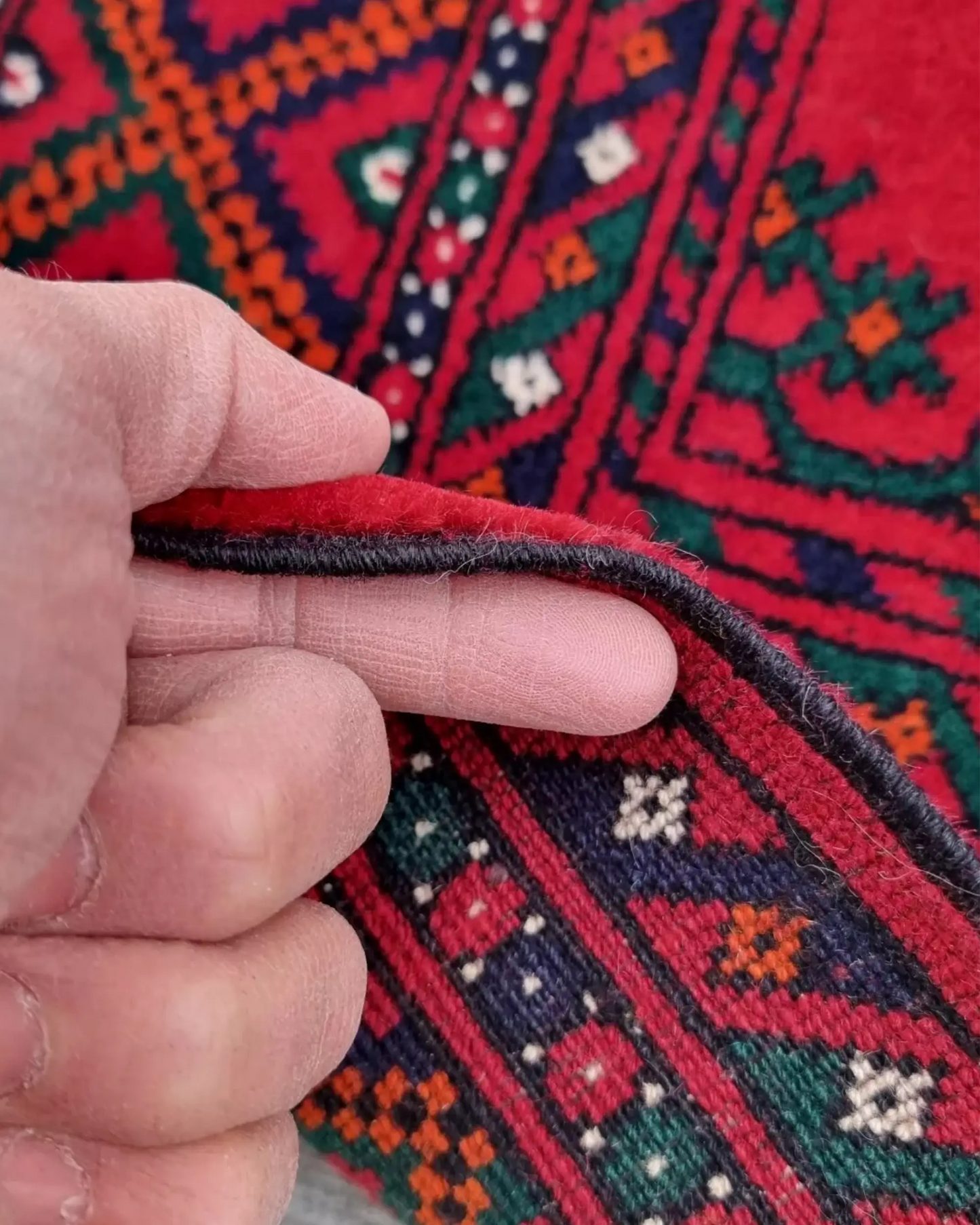 5" x 8" Persian Style Antique Hand-Knotted Rug Organic Dye Wool Turkoman Rug