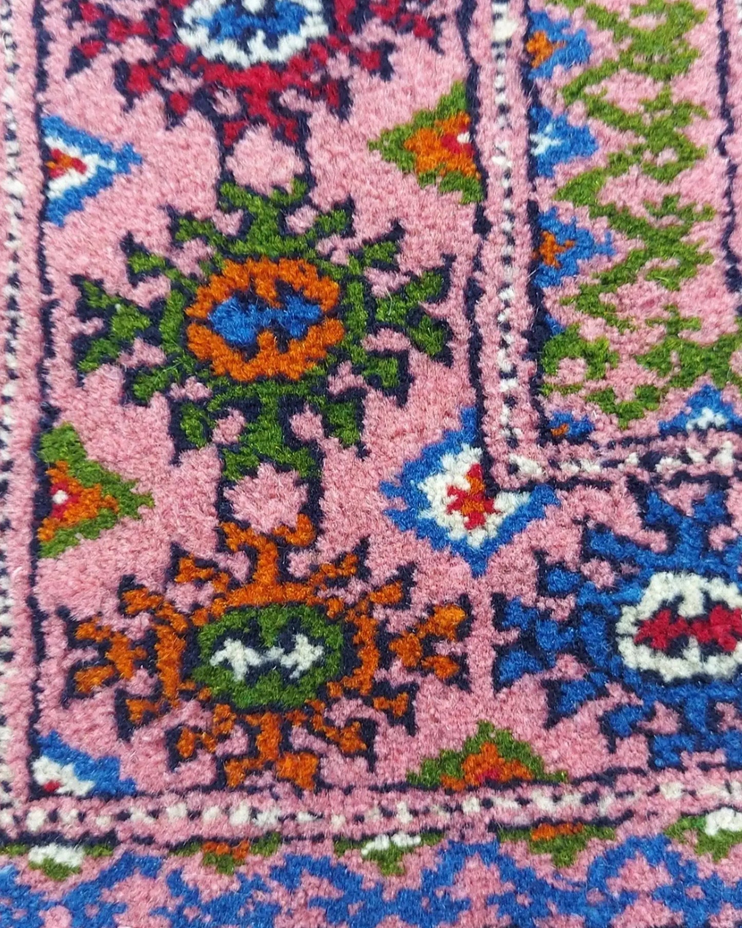 2'7" x 4" Persian Style Handmade Wool Rug Bukhara Turkoman Rug Oriental