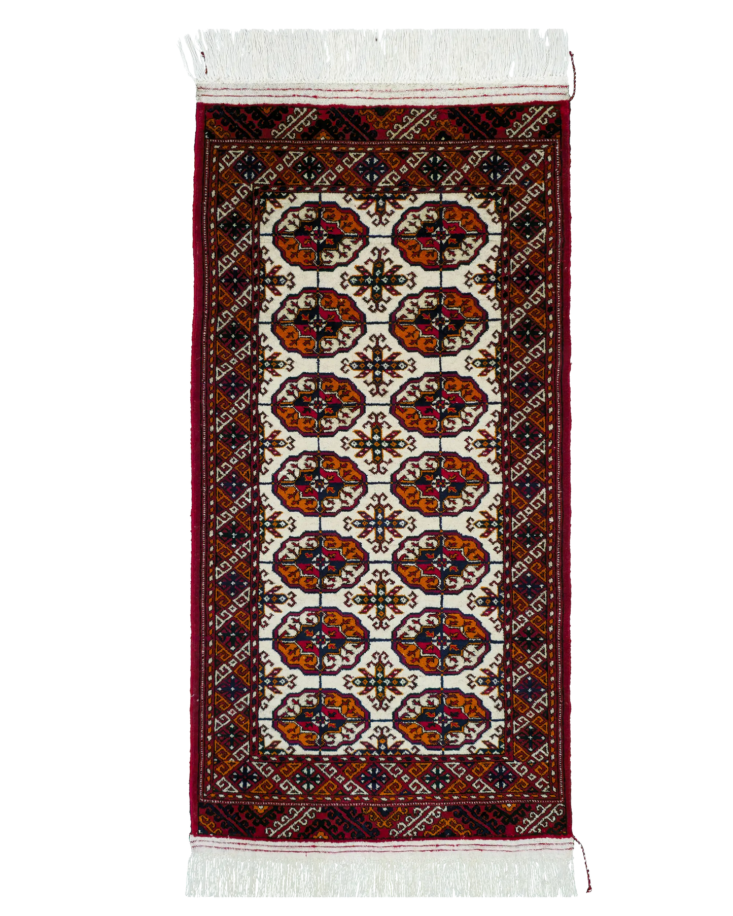 2'3" x 4'6" Persian Style Hand-Knotted Wool Rug Meditation Mat