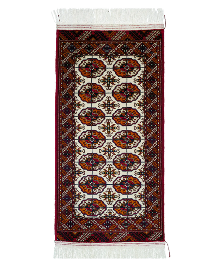 2'3" x 4'6" Persian Style Hand-Knotted Wool Rug Meditation Mat
