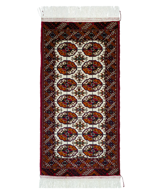 2'3" x 4'6" Persian Style Hand-Knotted Wool Rug Meditation Mat