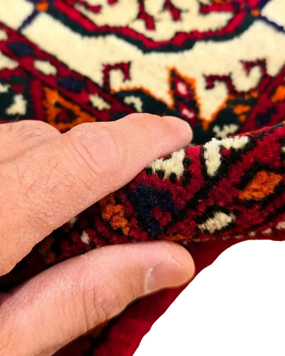 2'3" x 4'6" Persian Style Hand-Knotted Wool Rug Meditation Mat