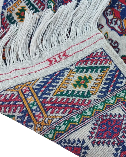 2'7" x 6'5" Persian Style Hand-Woven Wool Runner Bokhara Turkoman Rug