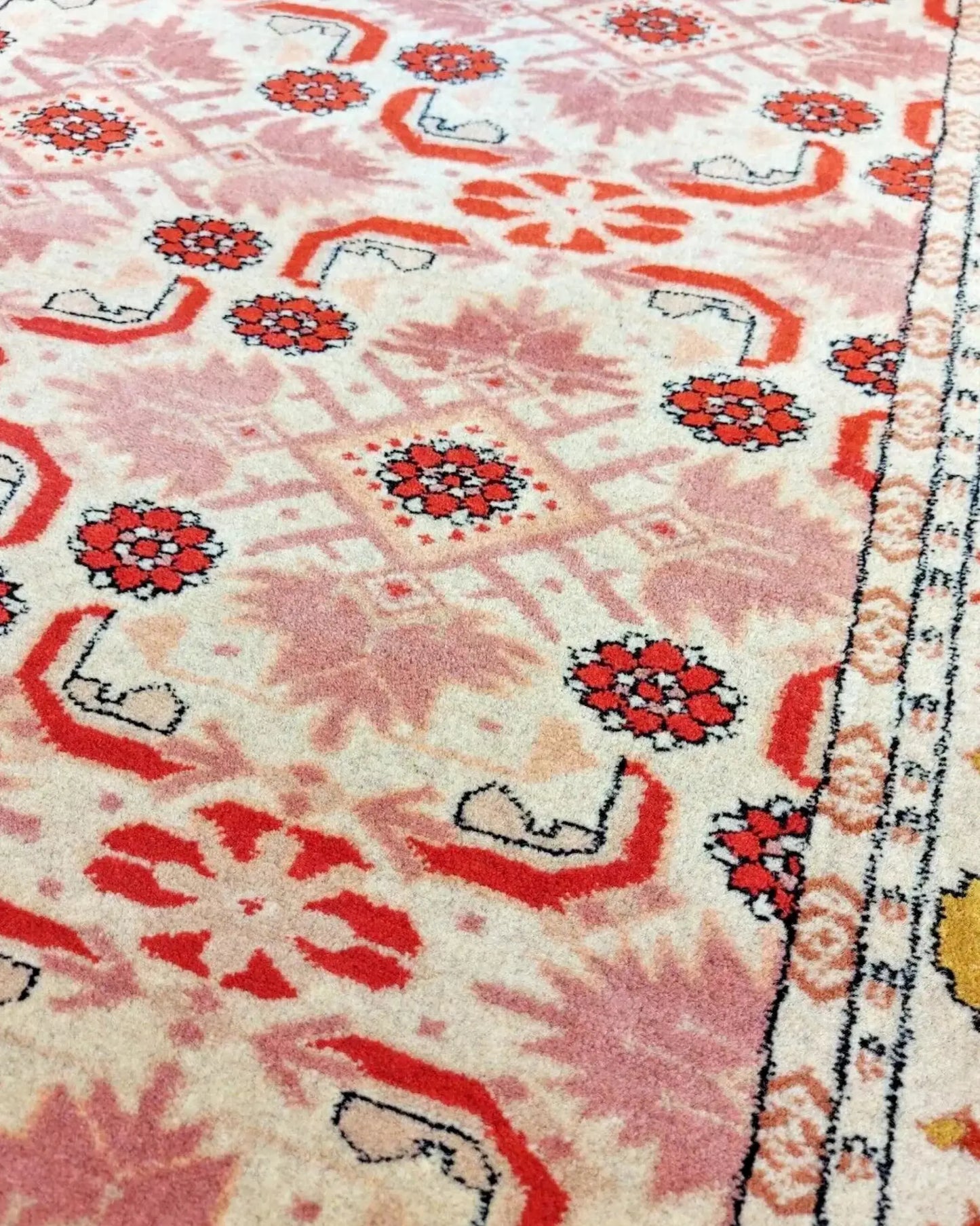 4'1" x 6'2" Persian Style Hand-Knotted Organic Dye Wool Turkoman Rug Rare Rug